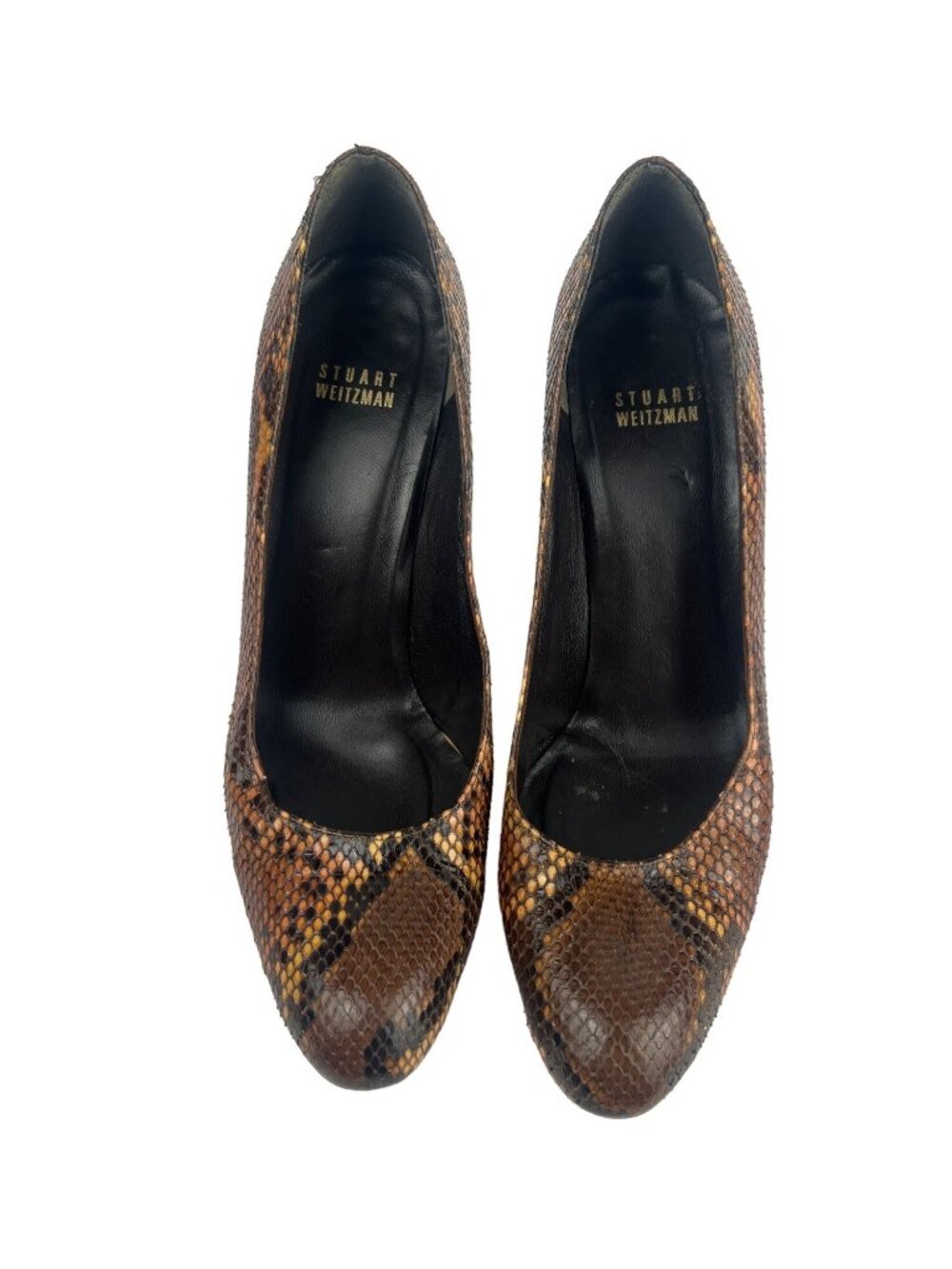 Stuart Weitzman Python Heels Size 9 - Picture 3 of 11